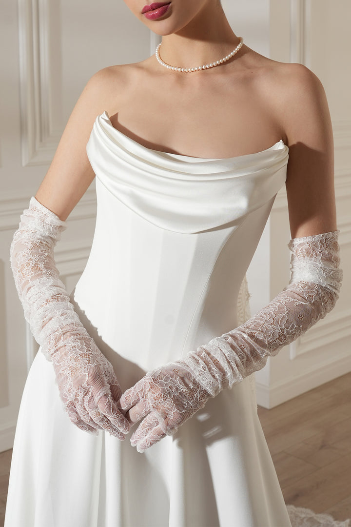 Salma Long Dress In Off-White