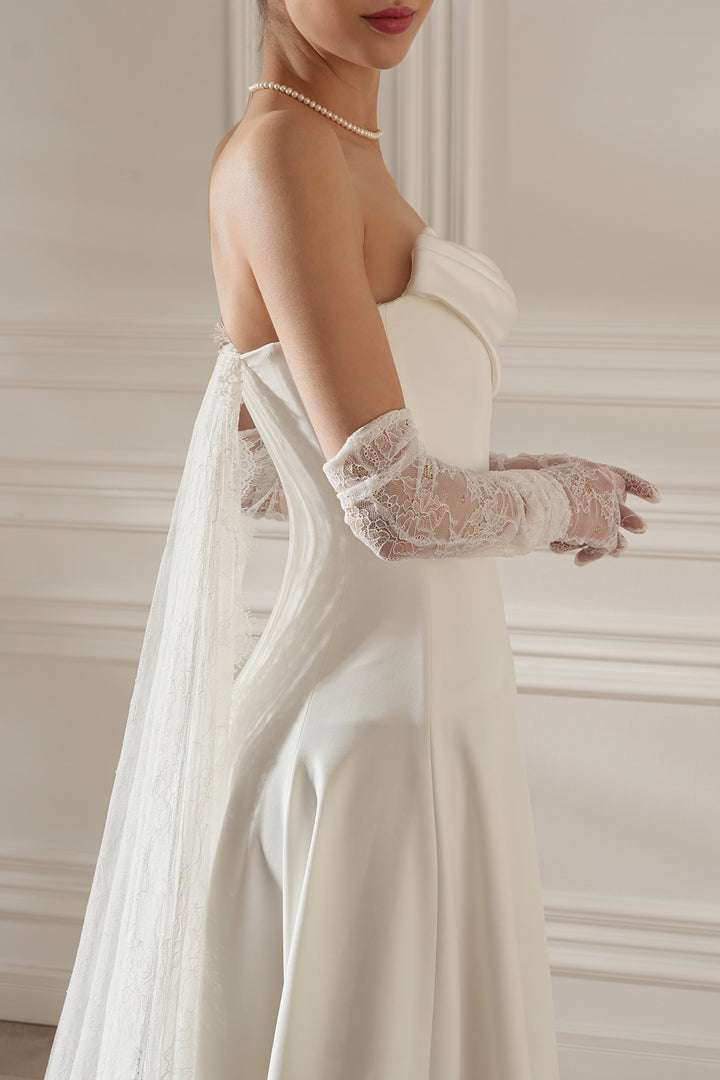 Salma Long Dress In Off-White