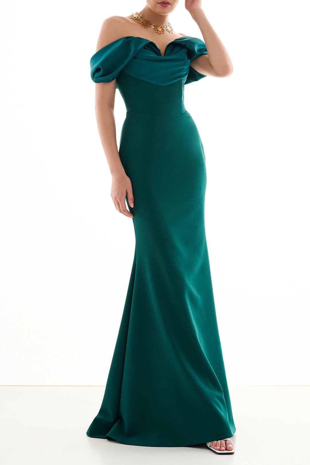 North Long Dress In Emerald