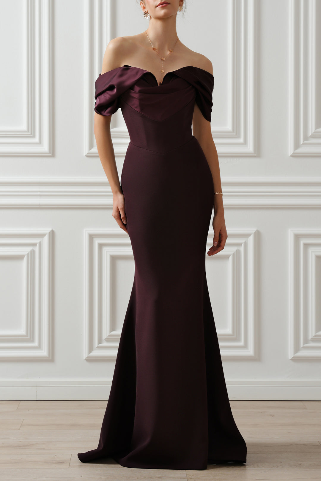 North Long Dress In Merlot
