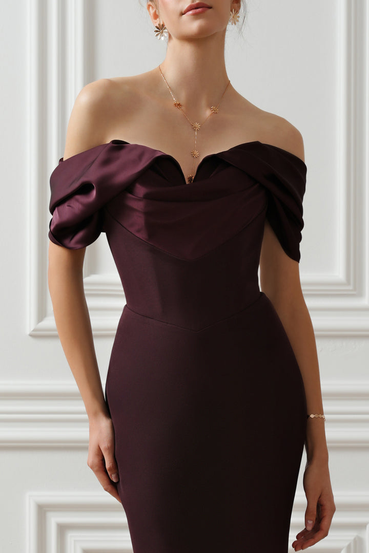 North Long Dress In Merlot