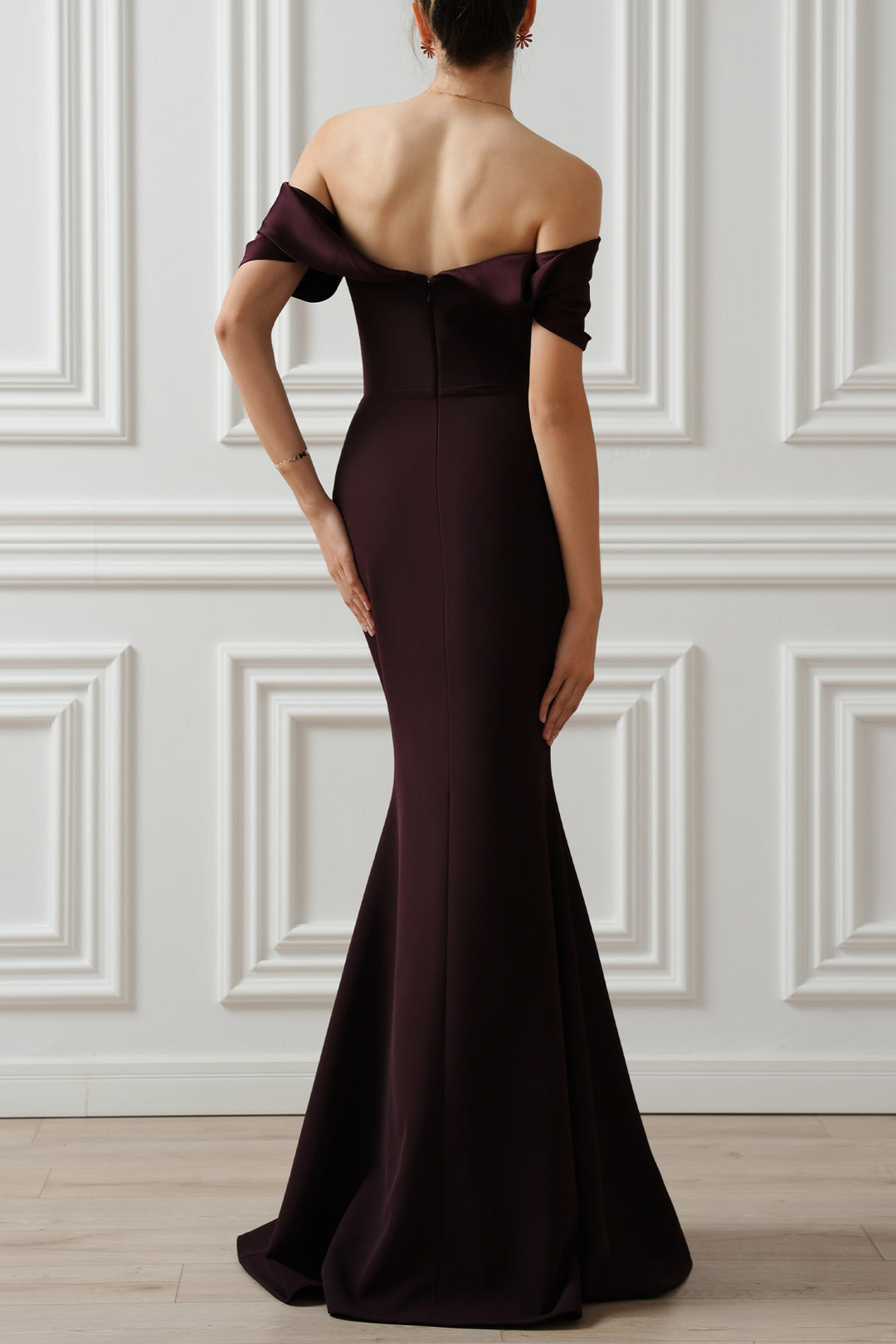 North Long Dress In Merlot