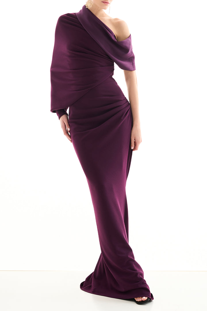 Amara Dress In Plum