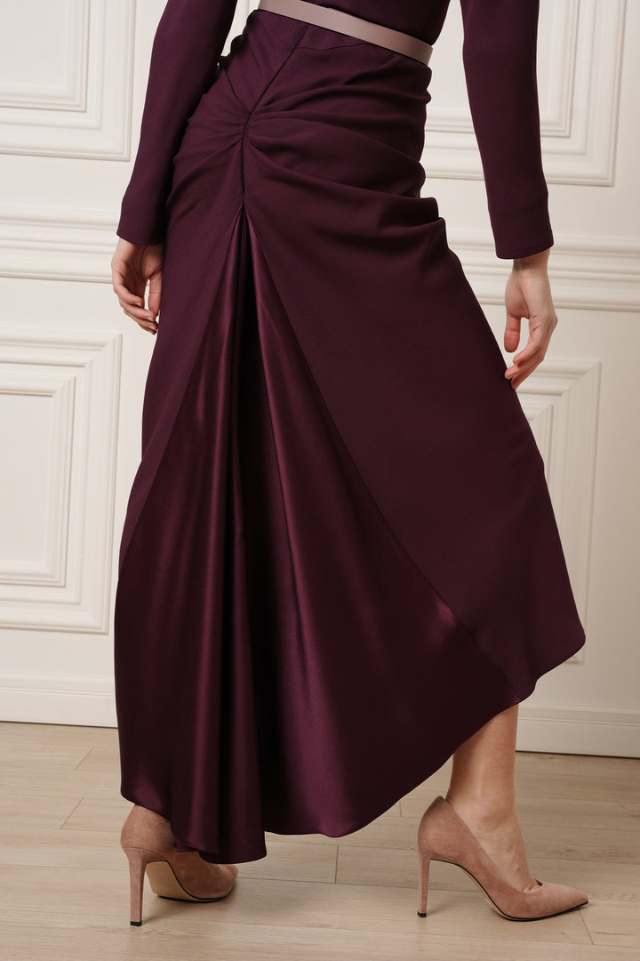 Jessica Midi Dress In Plum