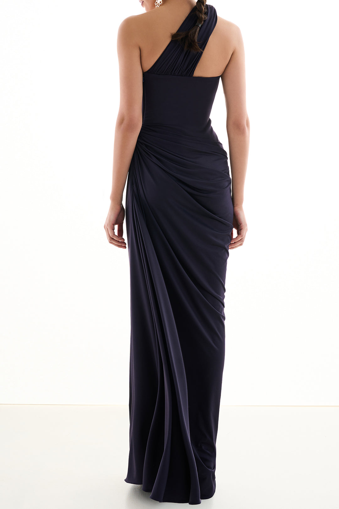 Azra Jersey Dress In Blueberry