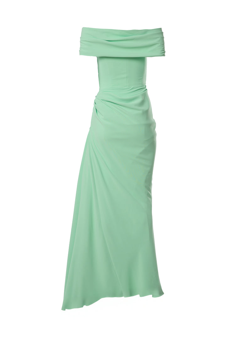 Gaia Long Dress In Avocado