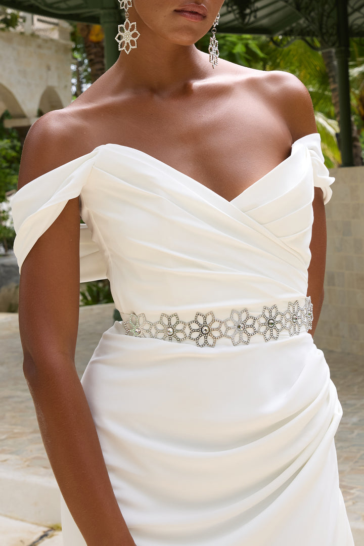 Gaia Long Dress In Off-White