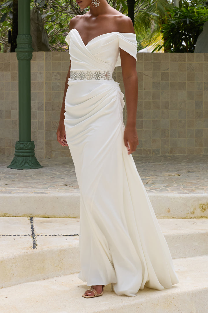 Gaia Long Dress In Off-White