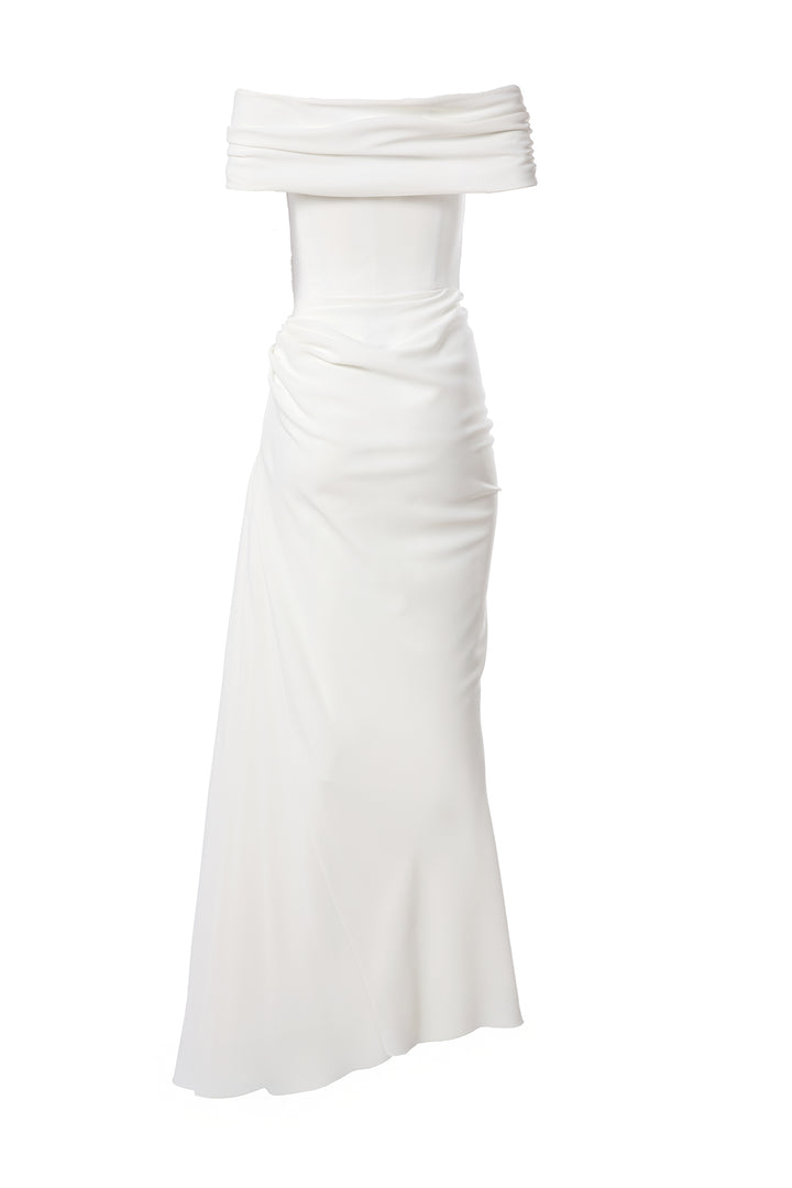 Gaia Long Dress In Off-White