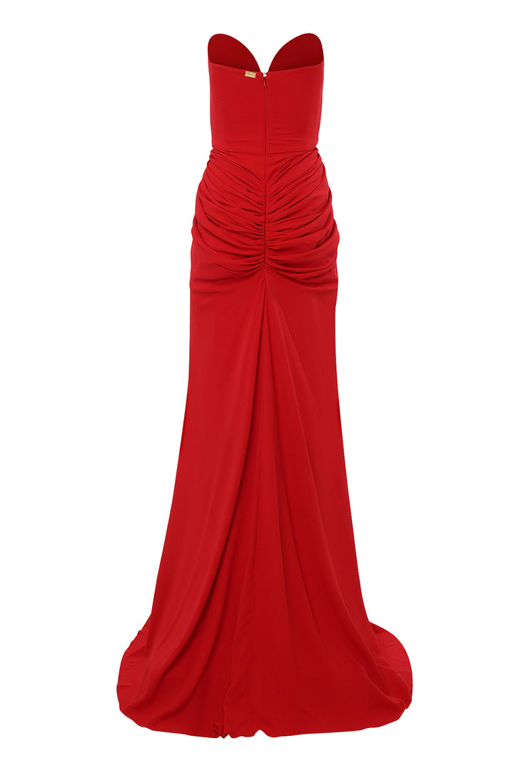 Ammuri Long Dress In Hot-Red