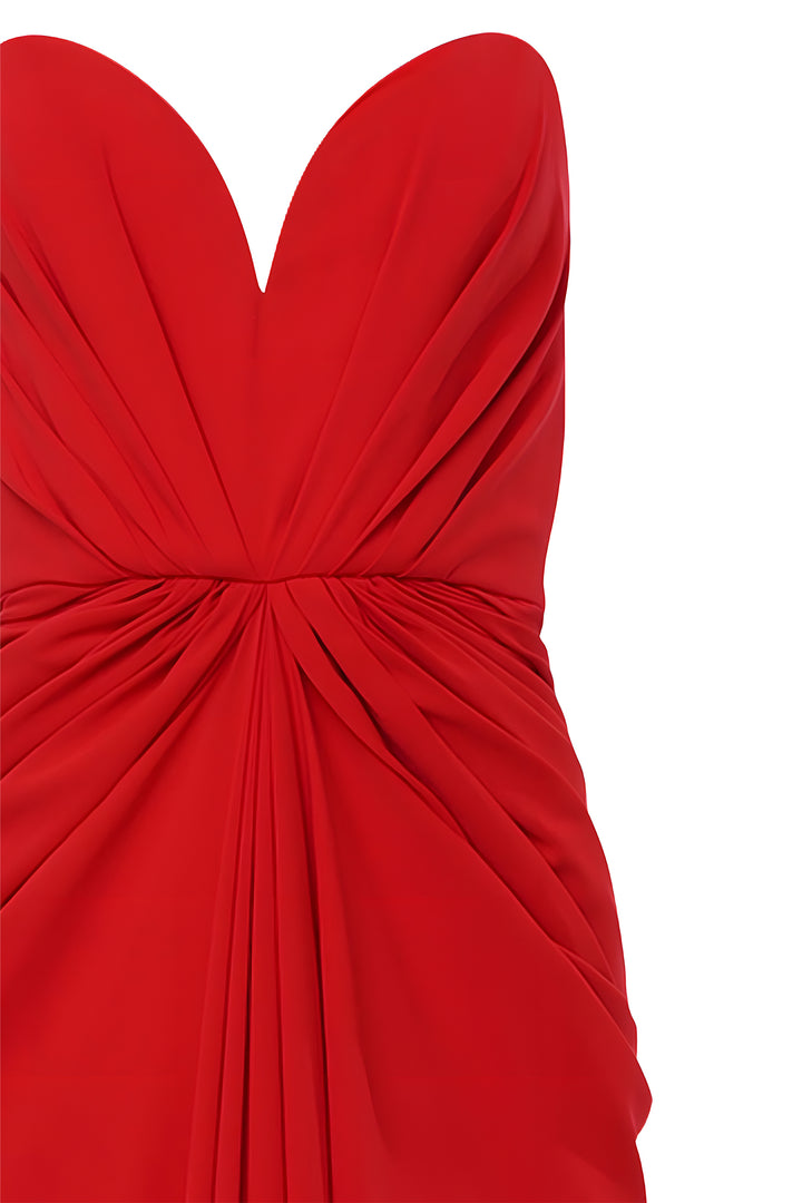 Ammuri Long Dress In Hot-Red