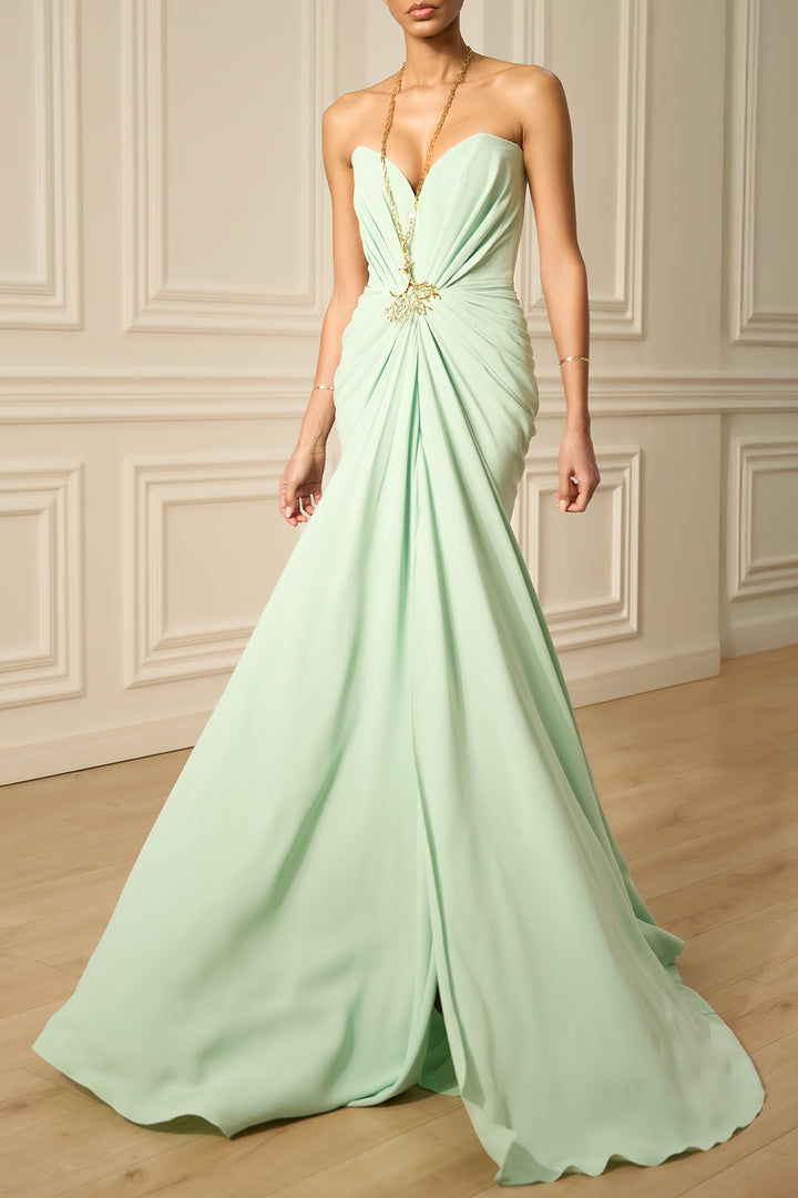 Ammuri Long Dress In Pistachio