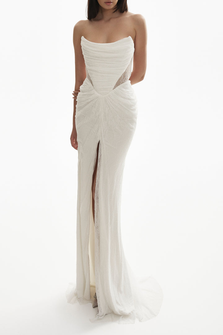 Kala Lace Dress In Ivory