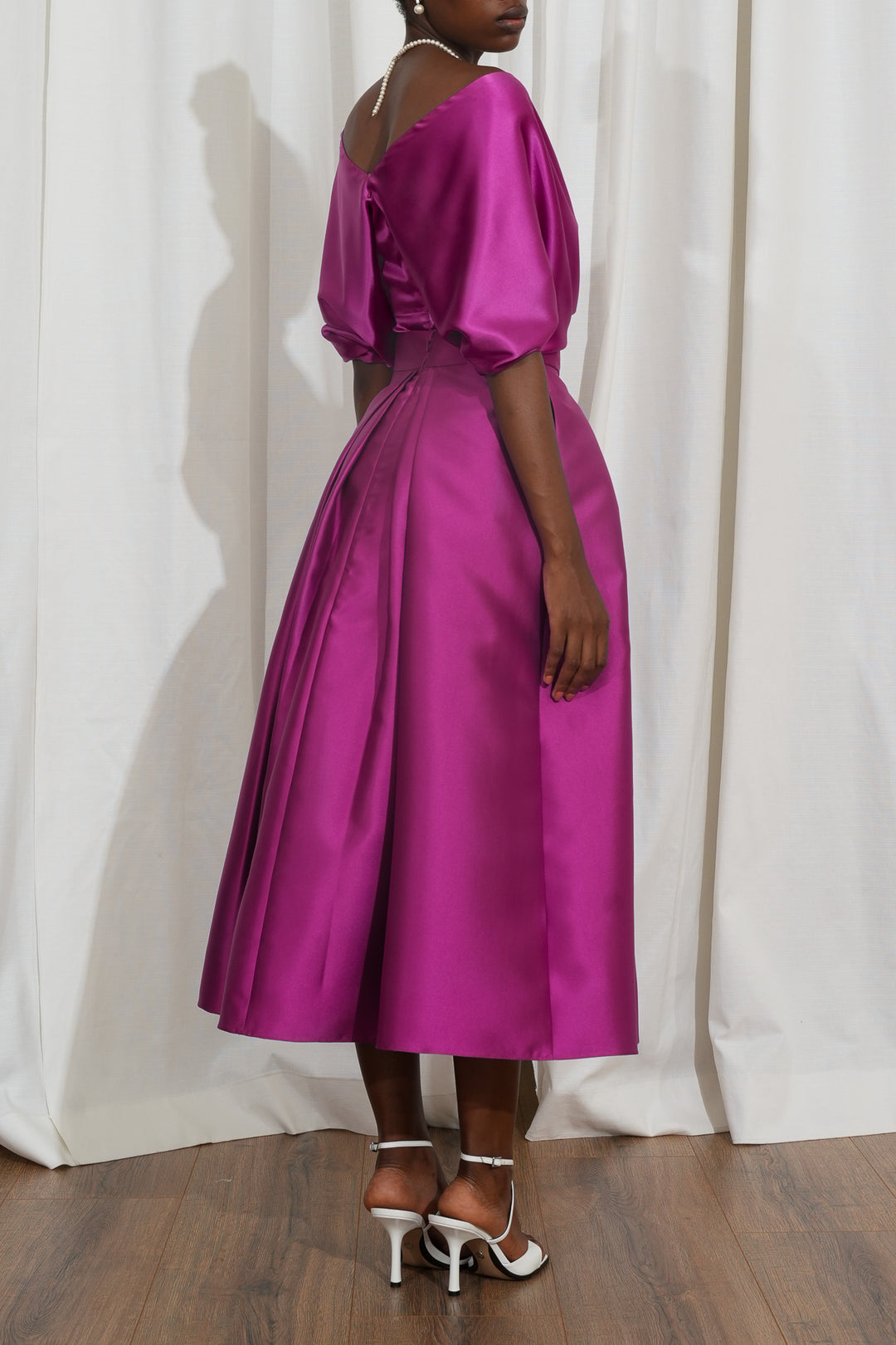 Reese Silk Top In Amethyst