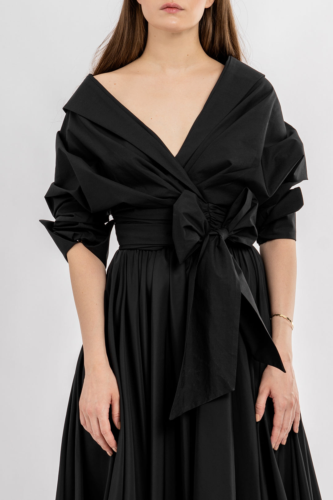 Angelina Cotton Shirt In Black