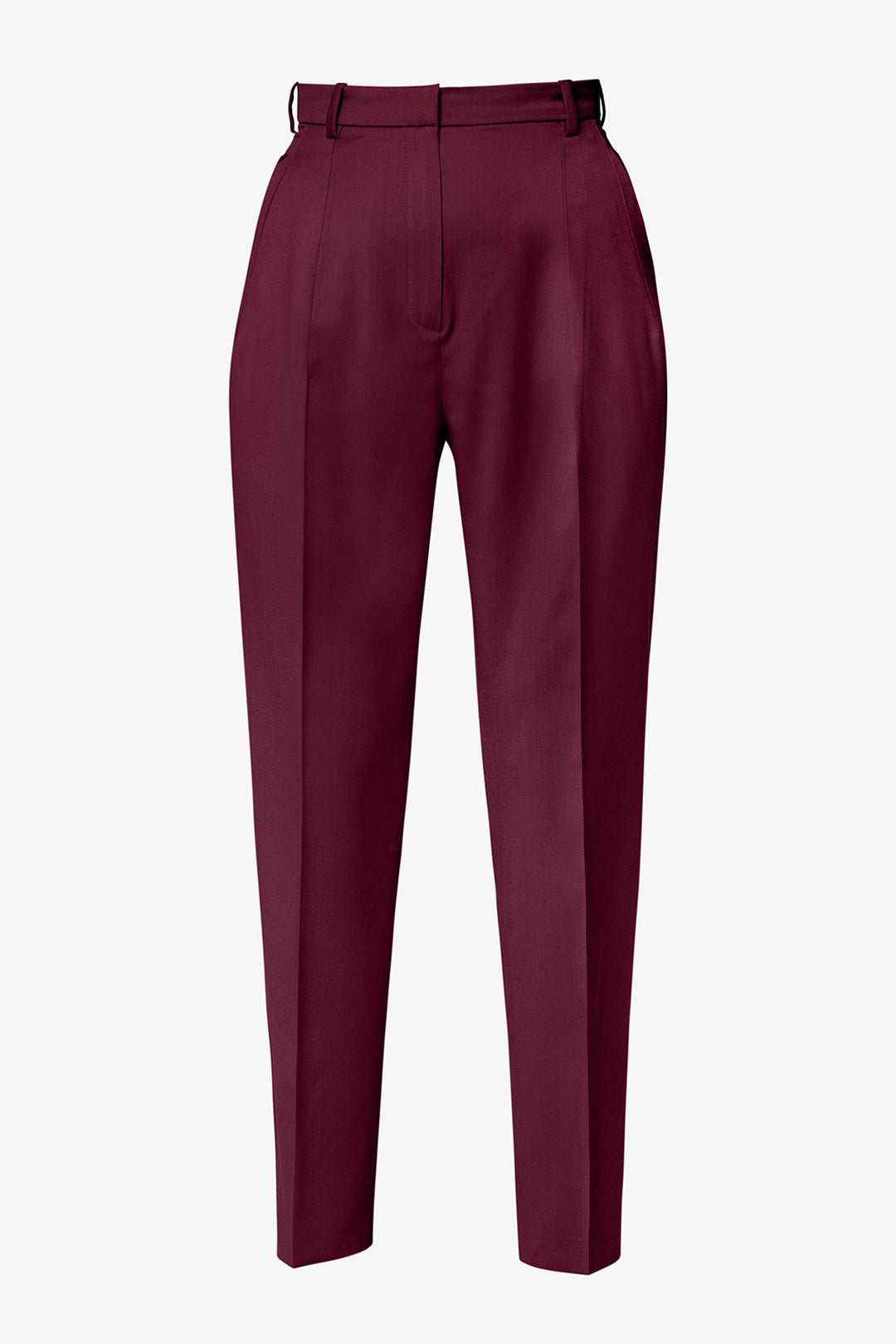 Burgundy Classic Conic Pants