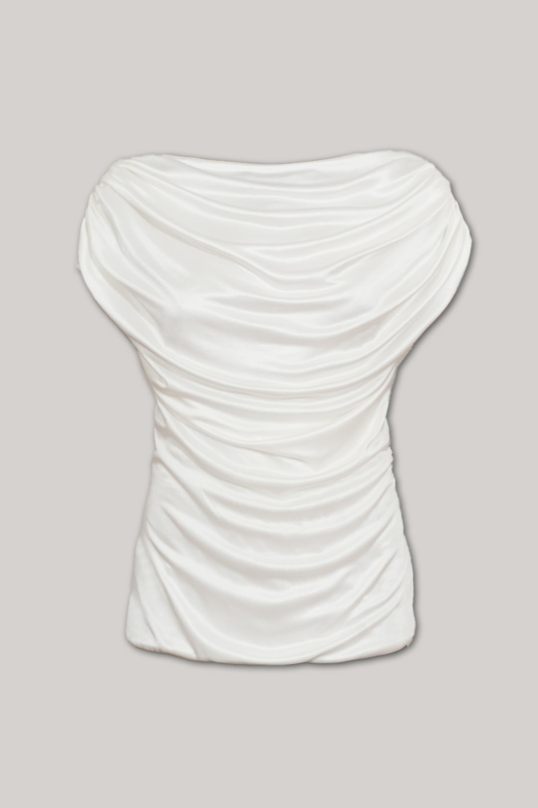 Leah Jersey Top In Off-White