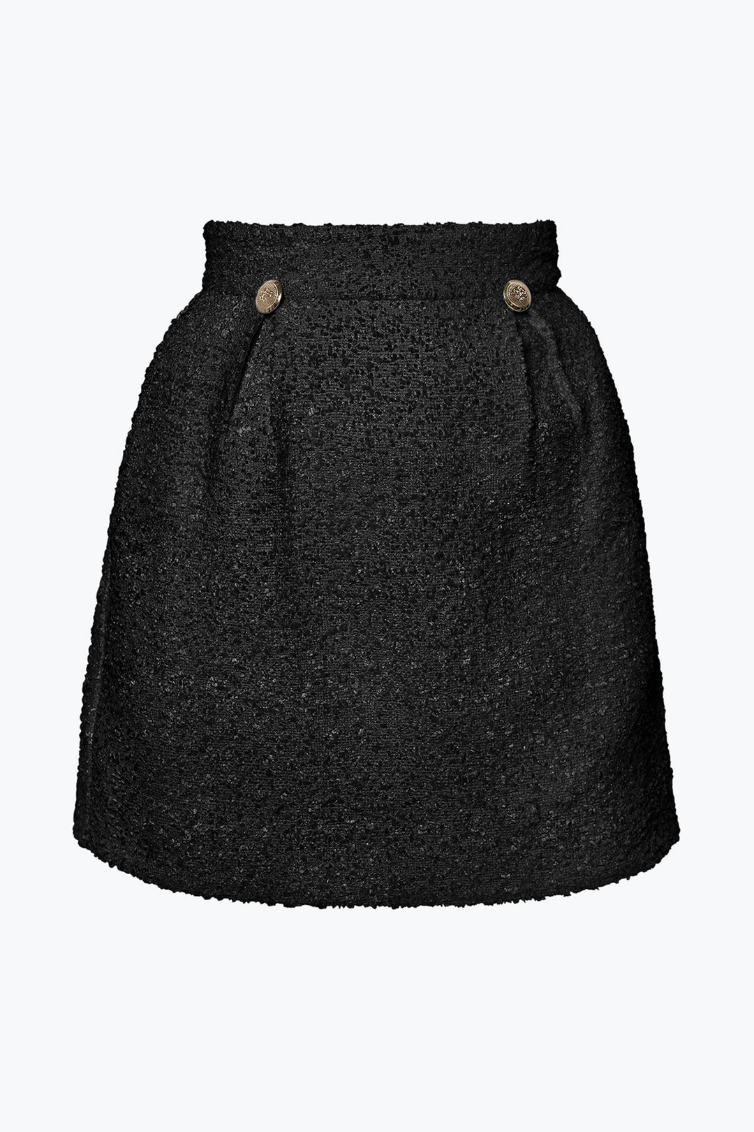 Joanna Black Tweed Short Skirt