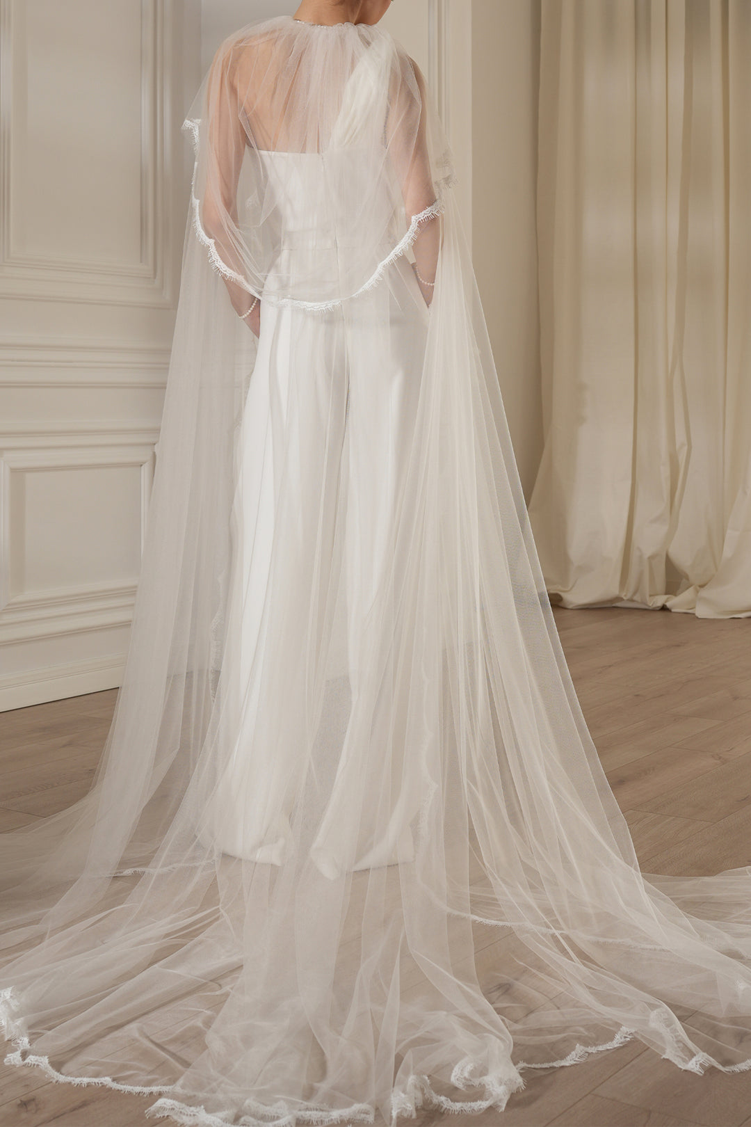 Elena Crepe Jumpsuit In Off-White
