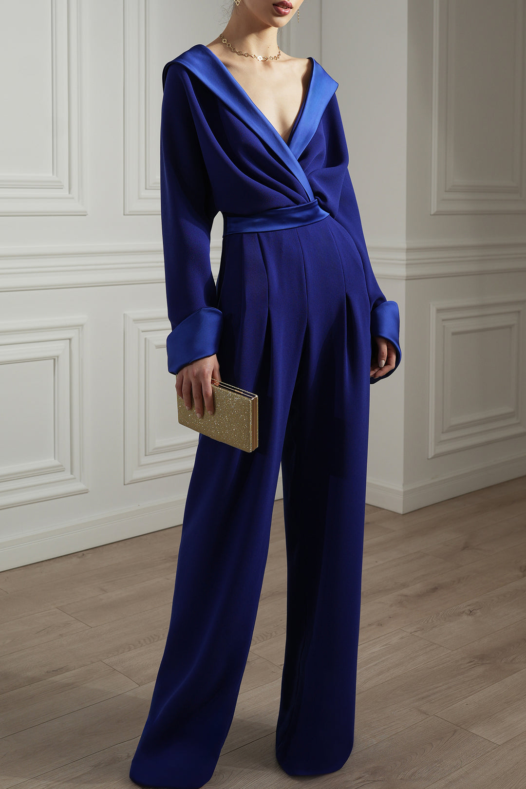 Angelina Jumpsuit In Royal-Blue