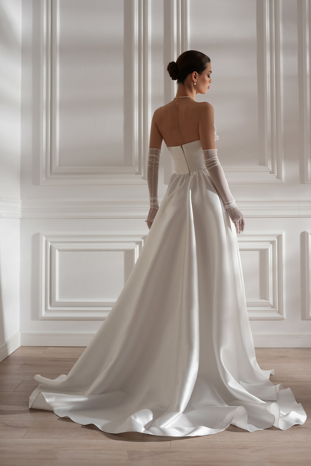 Alaya Mikado Dress In Ivory