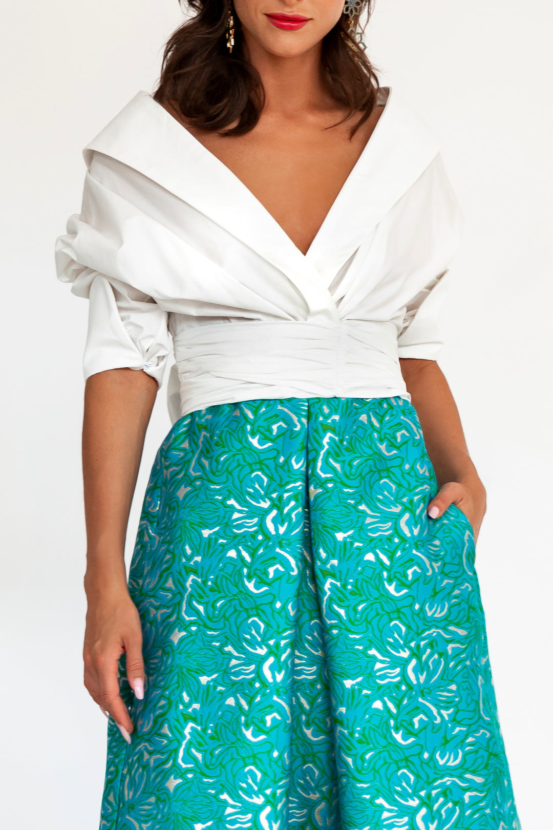Angelina Cotton Shirt In White