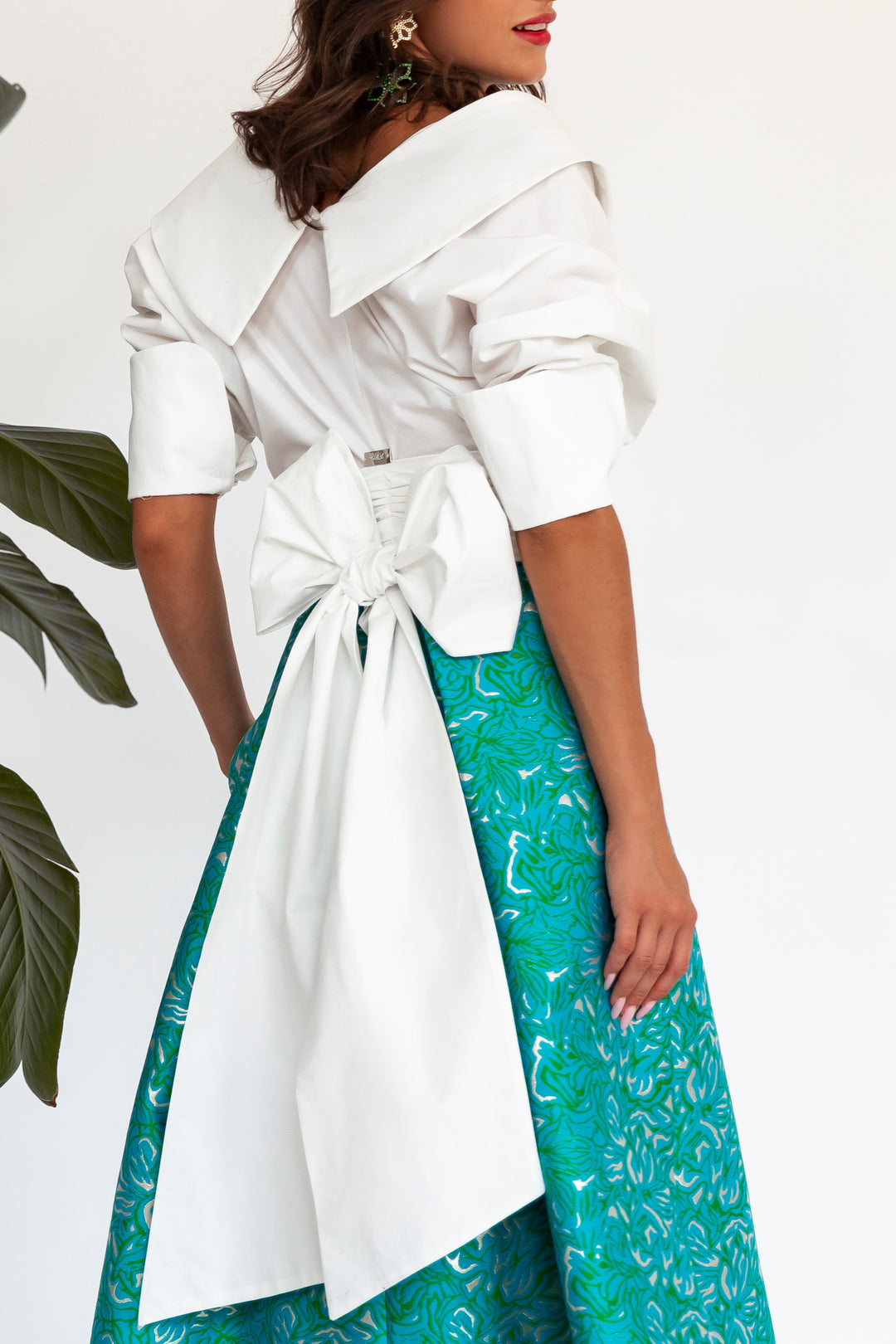Angelina Cotton Shirt In White