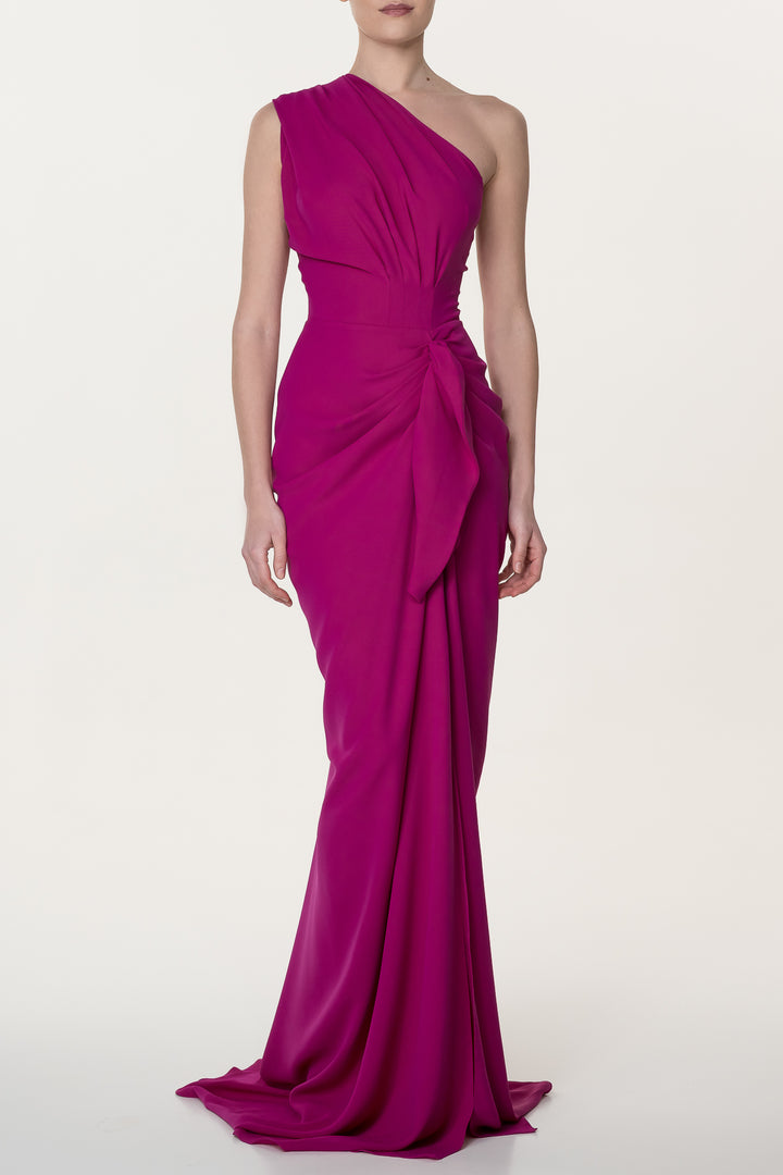 Elena Crepe Dress In Calla