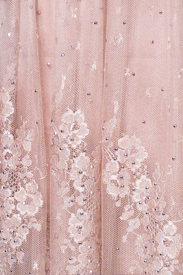 Natural Silk Skirt With Crystals Rain