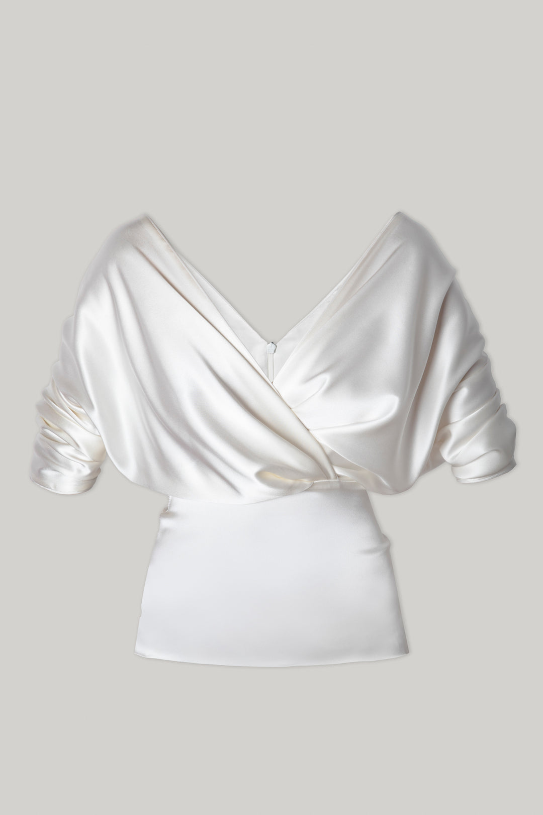 Reese Silk Top In Ivory