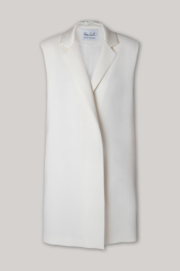 Jackie Versatile Vest In Ivory