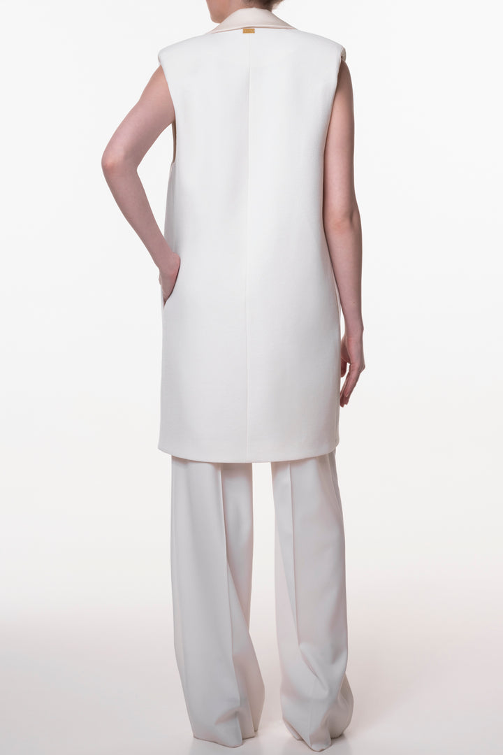 Jackie Versatile Vest In Ivory