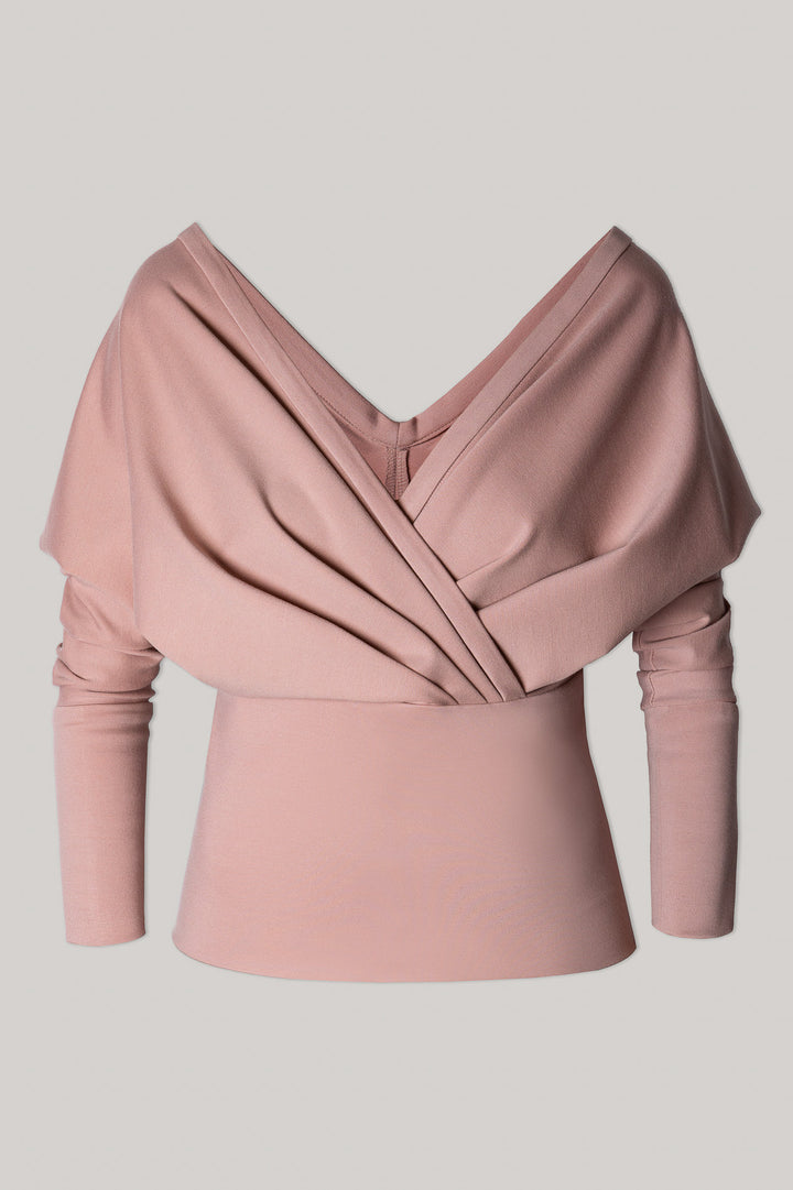 Sofia Side Over Side Stretchy Blush Top