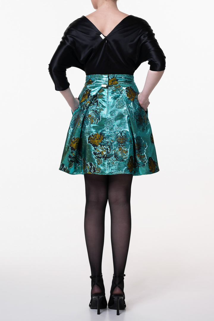 Reese Silk Top In Black