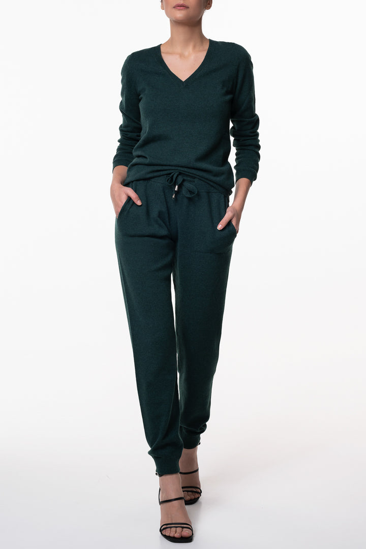 Raphael Spruce Cashmere Track Pants