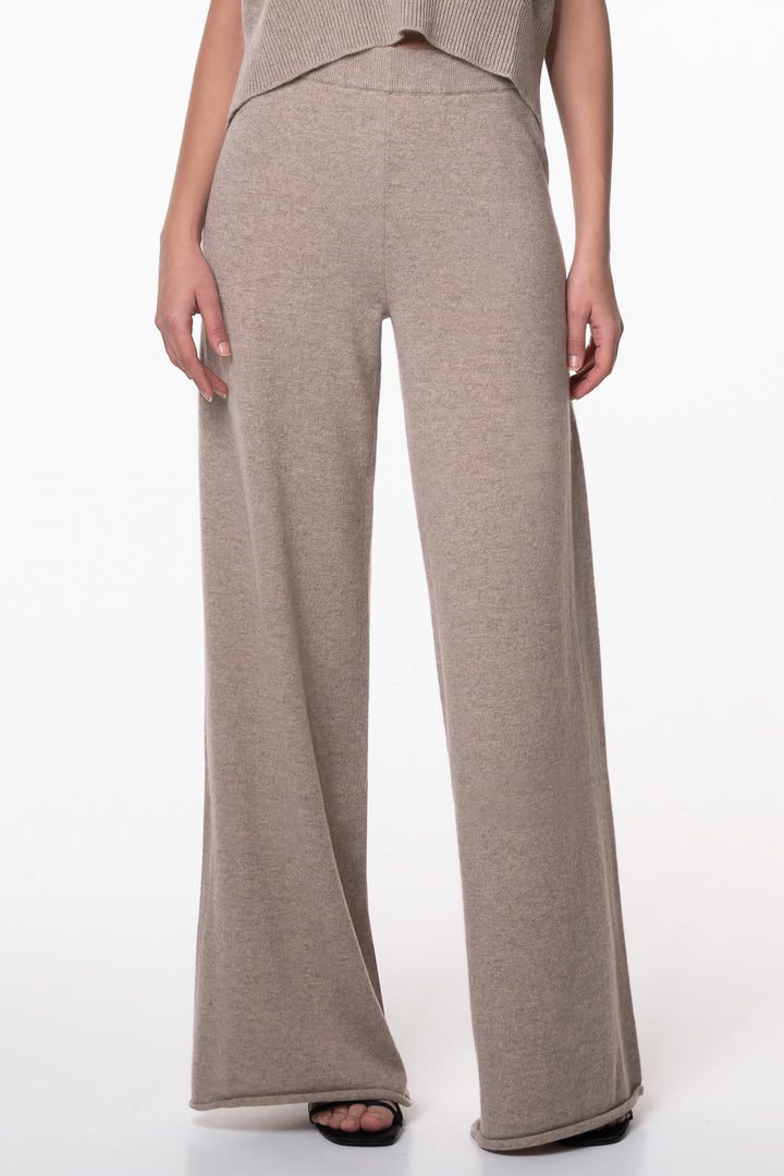 Akeem Cashmere Wide-Leg Pants