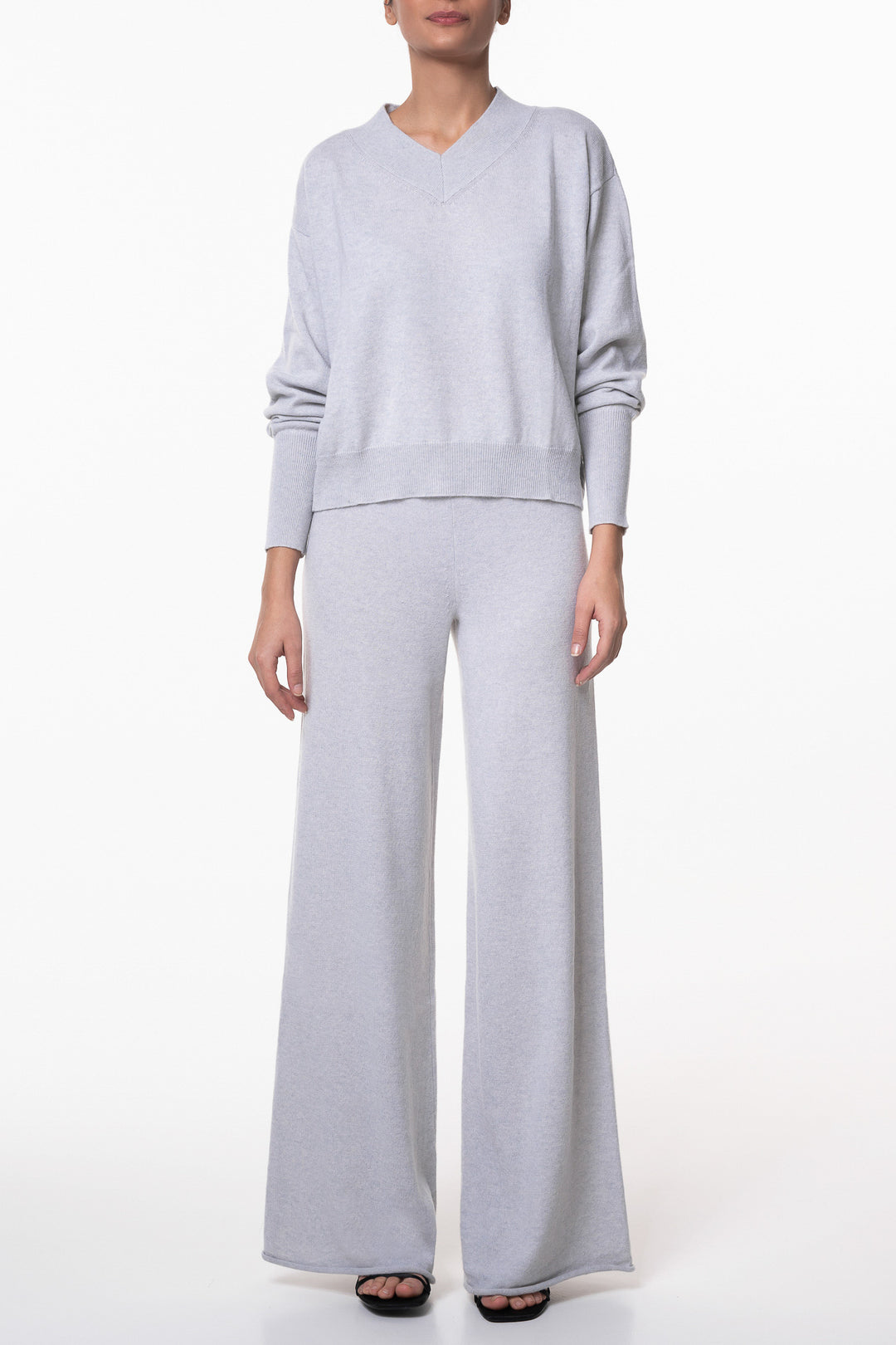 Akeem Cashmere Wide-Leg Pants