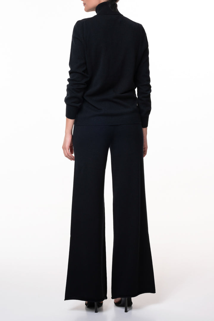 Akeem Cashmere Wide-Leg Pants