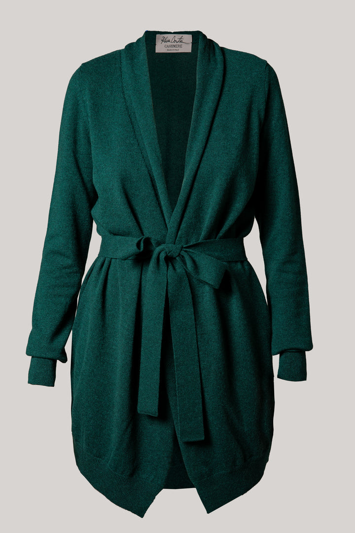 Noor Cashmere Cardigan In Spruce