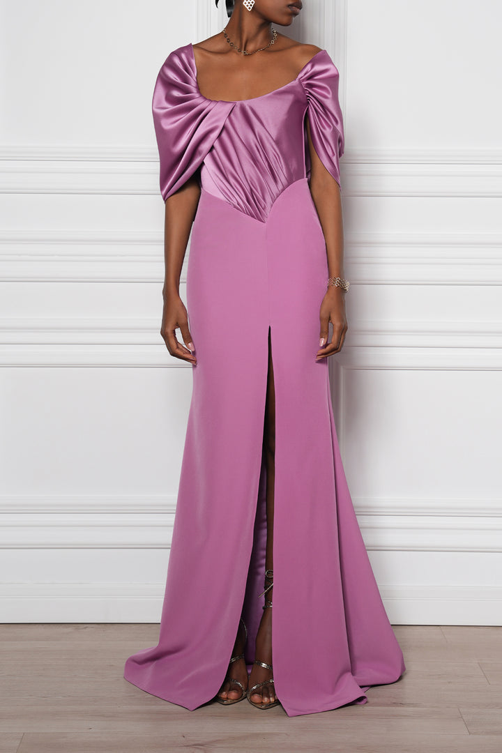Areej Long Dress In Hydrangea