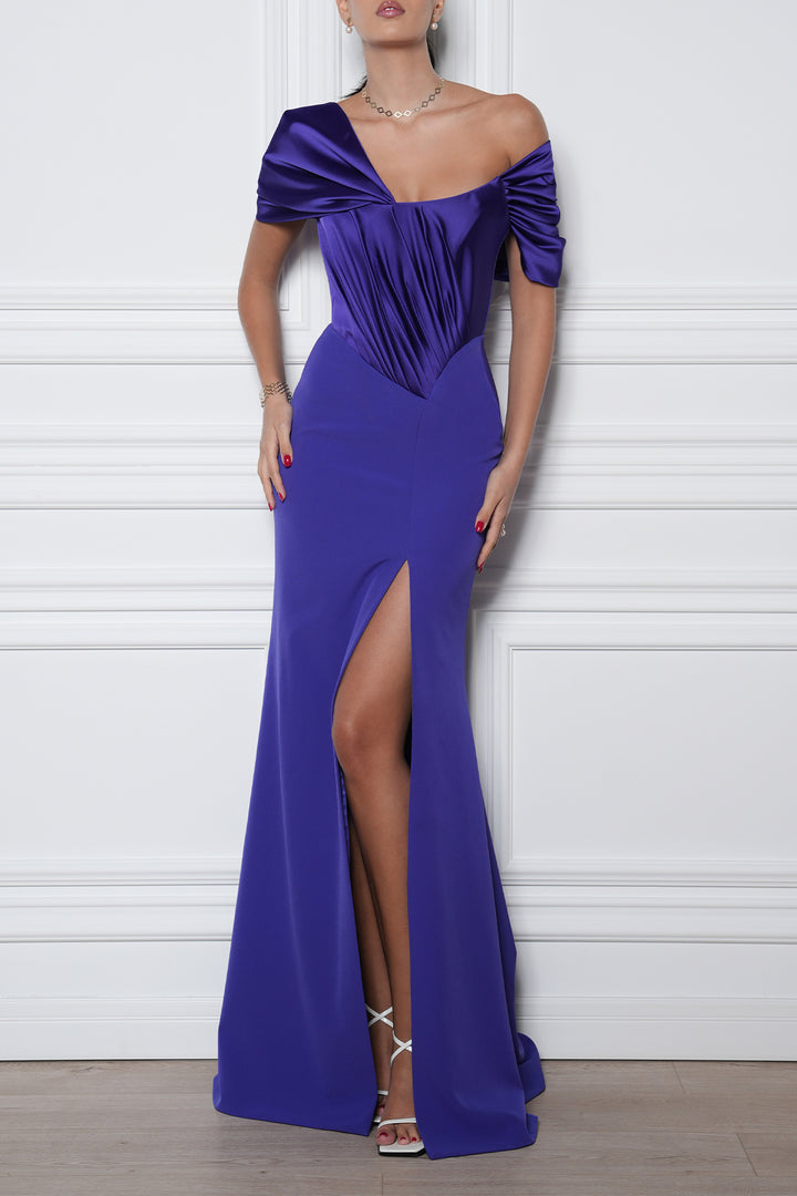 Areej Long Dress In Intense-Mauve