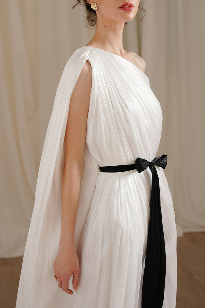 Isla Long Dress In Off-White