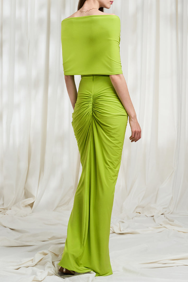 Maia Long Dress In Limette