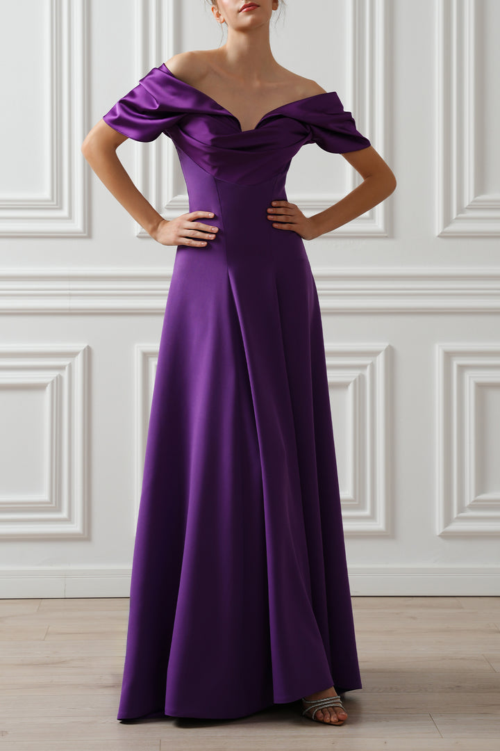 Kylie Dress In Royal-Purple