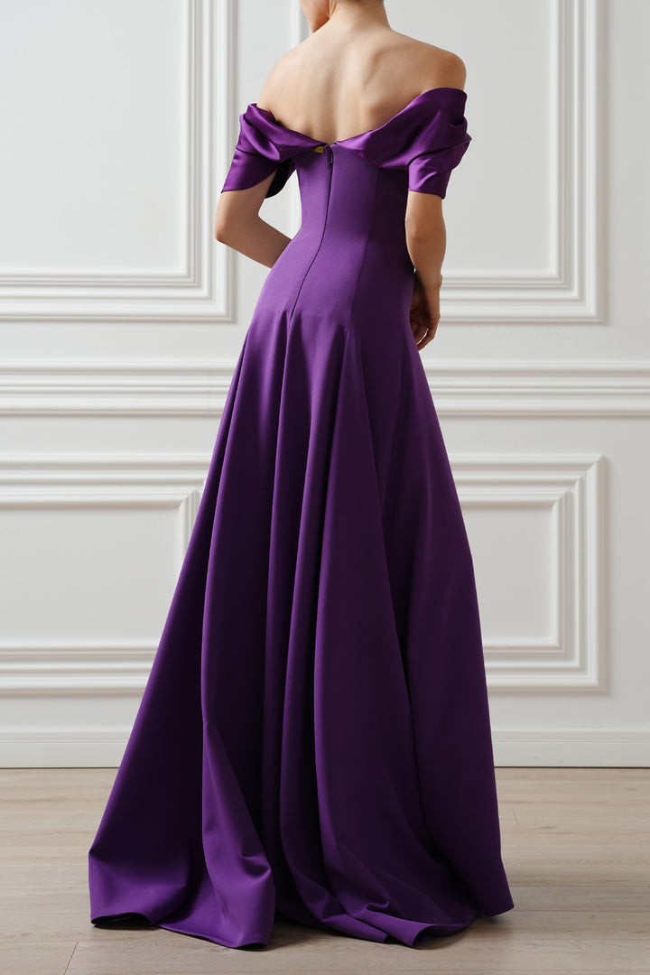 Kylie Dress In Royal-Purple