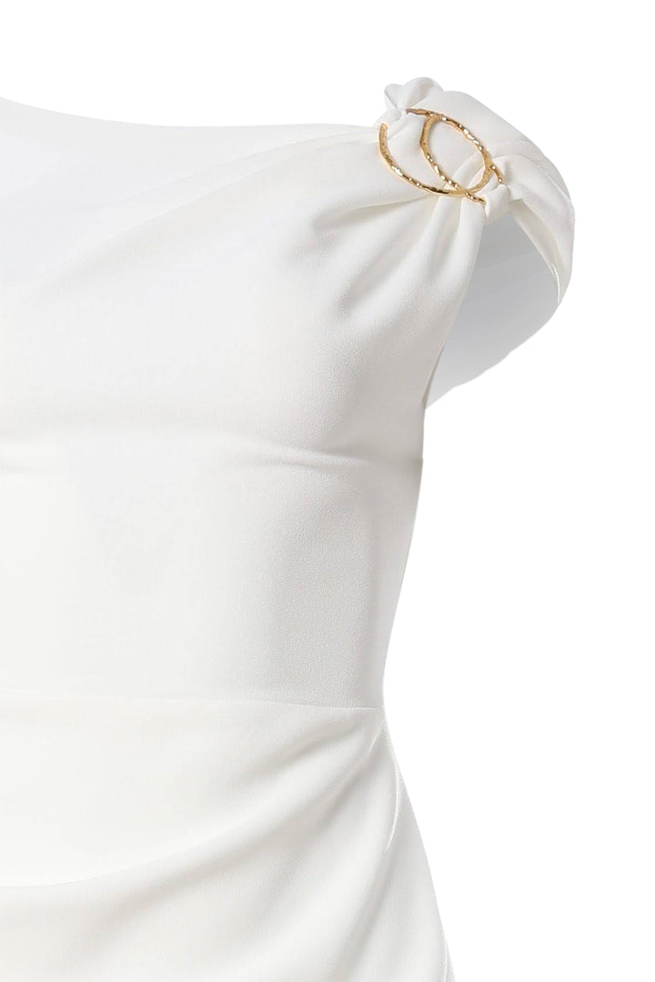 Avra Midi Dress In Off-White