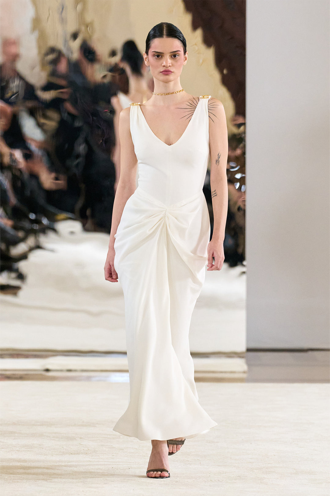 off white midi dress Off-White Richelieu Midi Dress FARM Rio