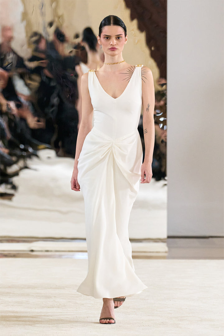 Valeria Midi Dress In Off-White