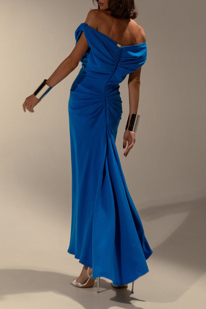 Sylvie Midi Dress In Electric-Blue