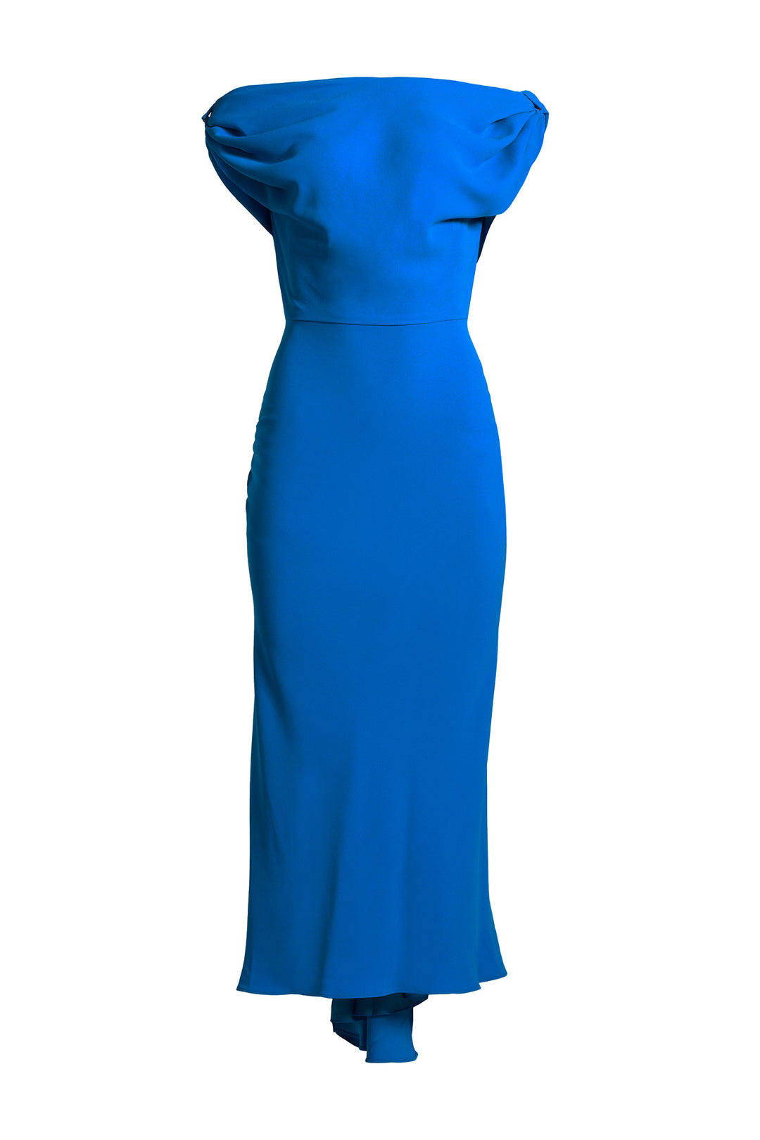 Sylvie Midi Dress In Electric-Blue Rhea Costa Sylvie Midi Dress In Electric-Blue Rhea Costa
